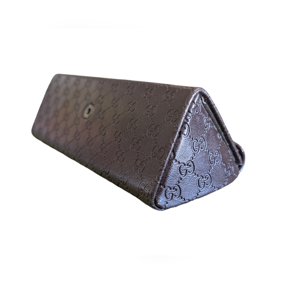 Gucci Trifold Sunglass Eyeglass Case Authentic Logo Embossed Original Gucci Case - Picture 9 of 9